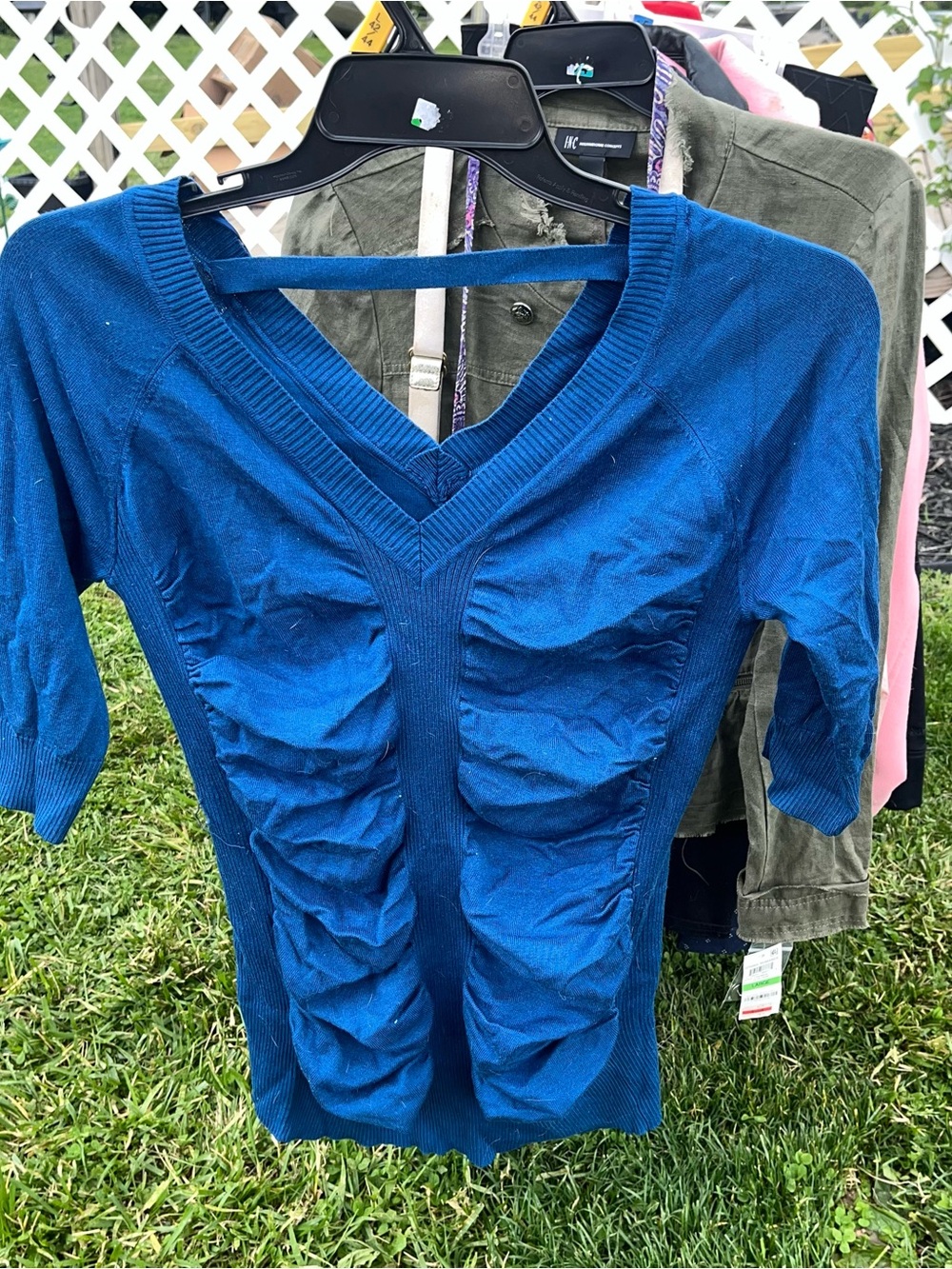 ALLOY Royal Blue V‑Neck Knit Top